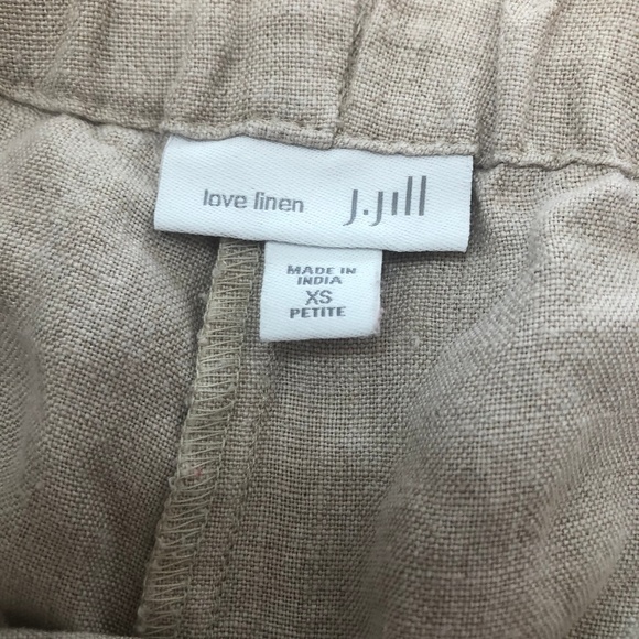 J. Jill Love Linen XS petite cropped pants - Picture 3 of 6
